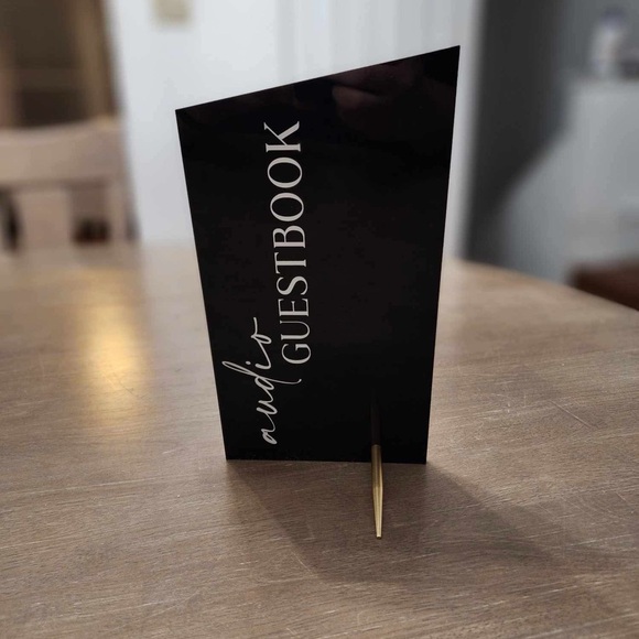 Wedding Audio Guest Book Signage - Picture 1 of 2